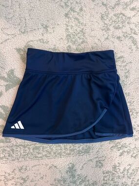 adidas Navy Blue Tennis Skort with White Logo